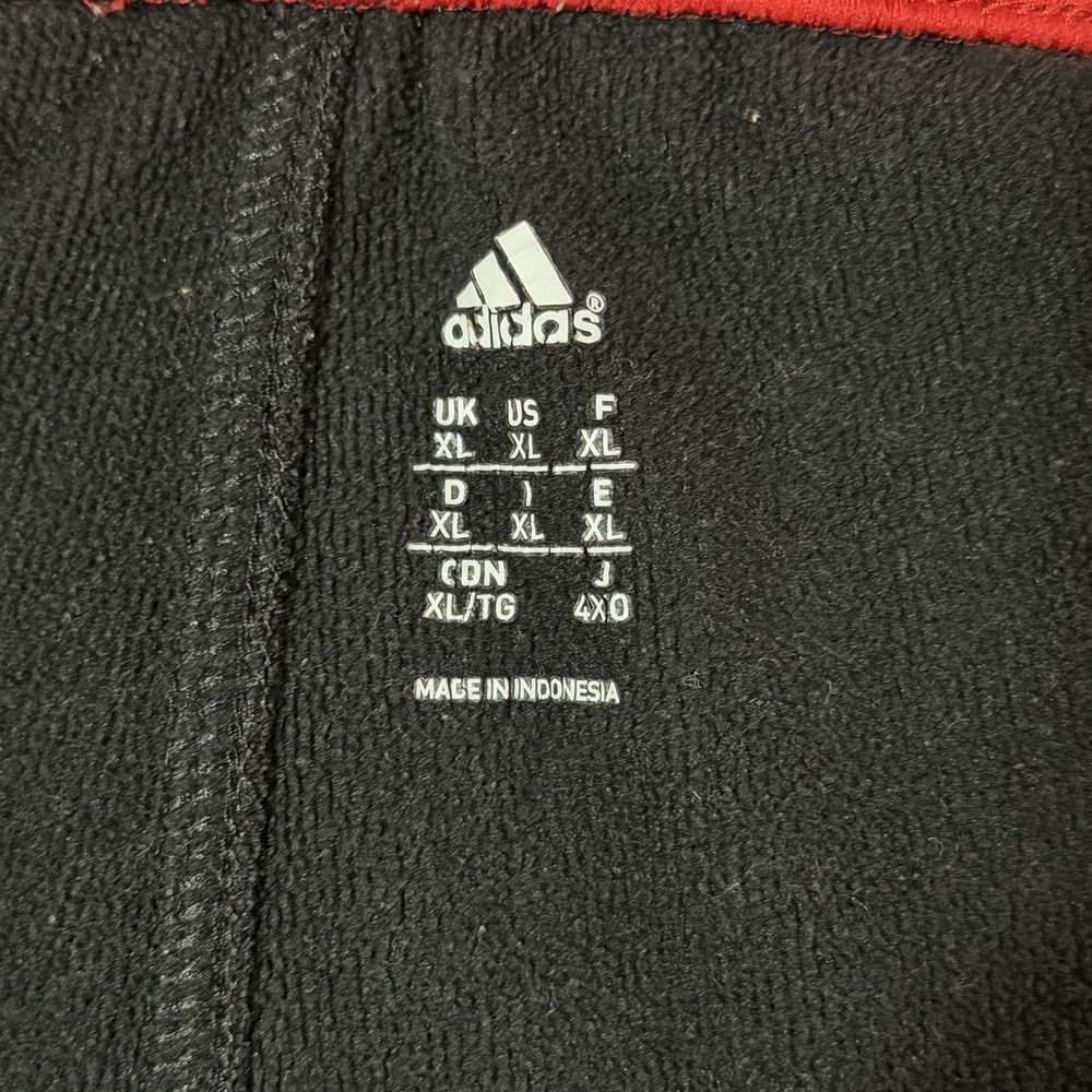 Adidas Essentials 3-Stripes Tricot Track Pants Black / Red Stripes Men's Size XL - Picture 3 of 10